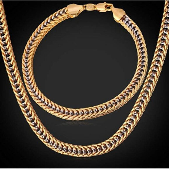 New Mens "Maximus" Two-Tone Necklace - Picture 4 of 5